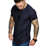 Mens Short Sleeve T-Shirts Crew Neck Casual Shirt Summer Basic Lightweight Fashion Active T Shirts Sports Running Shirt