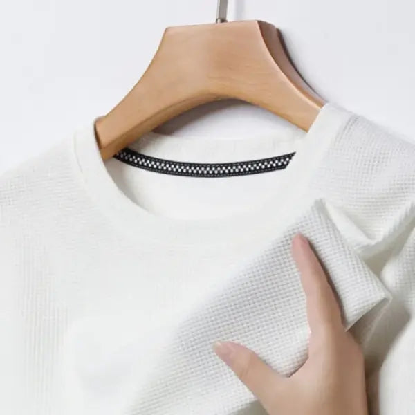 Men’s Short Sleeved Waffle T-shirt Casual Summer Style