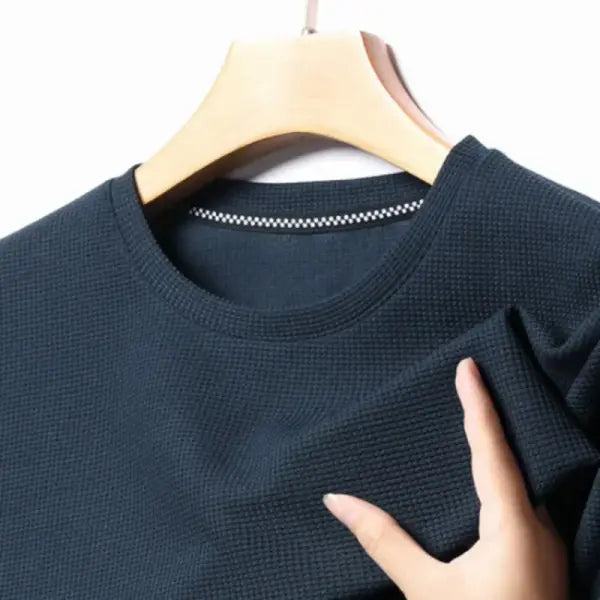 Men’s Short Sleeved Waffle T-shirt Casual Summer Style