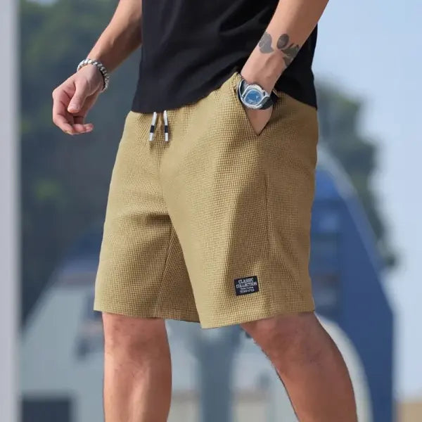 Mens Shorts Casual Textured Breathable Athletic Daily Wear - Champagne / XS / Pack of 1