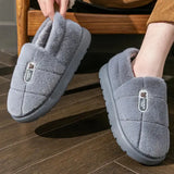 Men’s & Women’s Winter Plush Slippers – Non-Slip Warm Home Shoes Big Sizes 50-51