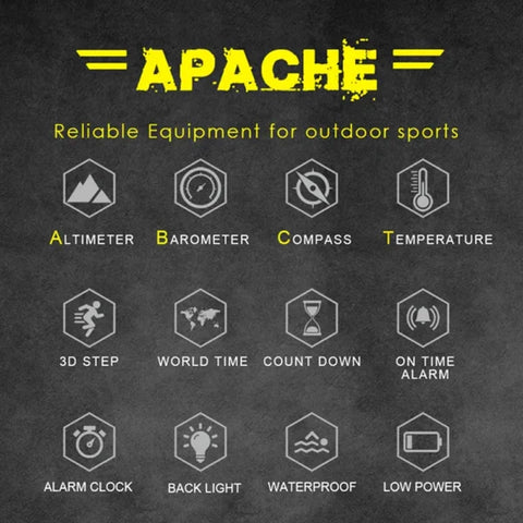 North Edge Men's Military Style Digital Sports Watch - Himpall