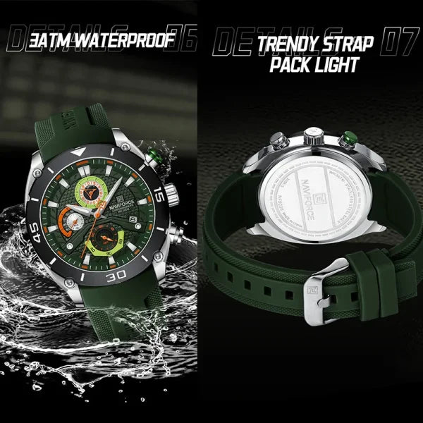 Men's Sport Waterproof Quartz Wristwatch – Chronograph Military Watch - Himpall
