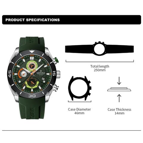 Men's Sport Waterproof Quartz Wristwatch – Chronograph Military Watch - Himpall