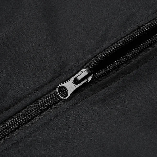 Men's Spring and Autumn Baseball Collar Jacket – Loose Fit Solid Color Casual Coat - Himpall