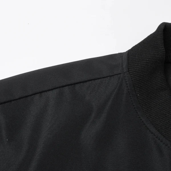 Men's Spring and Autumn Baseball Collar Jacket – Loose Fit Solid Color Casual Coat - Himpall