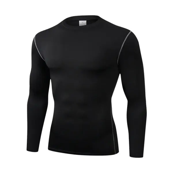 Men’s Quick-Dry Performance Running Tee - Pro-Training Compression Gym Top - Breathable Athletic Fitness Jersey