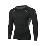 Men’s Quick-Dry Performance Running Tee - Pro-Training Compression Gym Top - Breathable Athletic Fitness Jersey