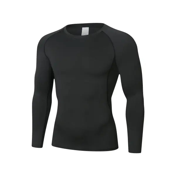 Men’s Quick-Dry Performance Running Tee - Pro-Training Compression Gym Top - Breathable Athletic Fitness Jersey