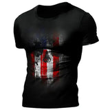 Men’s 3D Vintage Horror Skull Tee - Retro Rock & Hip Hop Streetwear - Oversized Punk Style Short Sleeve Top