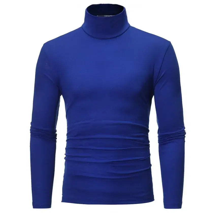 Mens thermal underwear modal turtleneck slim top for winter warmth - XXL / Image Color 1