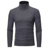Mens thermal underwear modal turtleneck slim top for winter warmth - XXL / Image Color 6