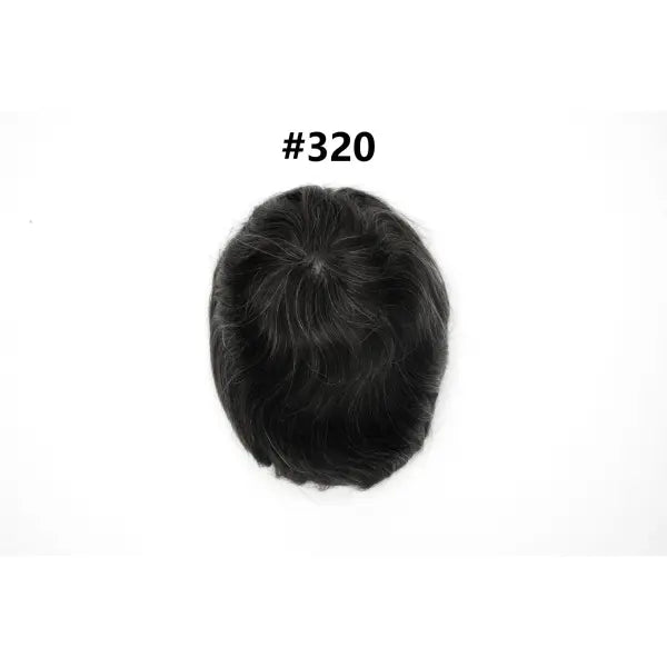 Mens Toupee Human Hair Piece Thin Skin V Loop Natural Hairline - 320# / 80% / 6 inches|China Mainland|6x8|free