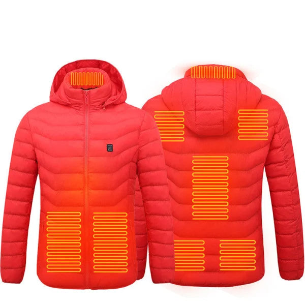Men's USB Heated Jacket Coat Electric Thermal Heating Vest for Winter - Himpall