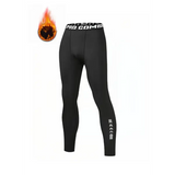 Men’s warm compression leggings sports training pants dry running leggings - 1 Pc Black Dots / (40-50kg) for M / CHINA