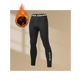 Men’s warm compression leggings sports training pants dry running leggings