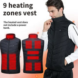 Mens Winter Smart Heated Vest USB Powered for Outdoor Cold Weather