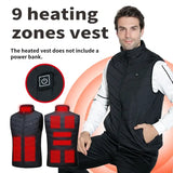 Mens Winter Smart Heated Vest USB Powered for Outdoor Cold Weather