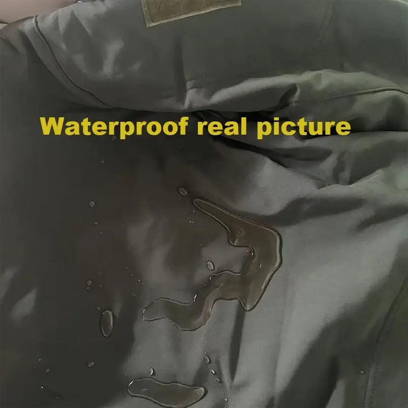 Softshell Fleece Waterproof Windproof Cargo Jacket Polyester M-5XL Outdoor Warmth