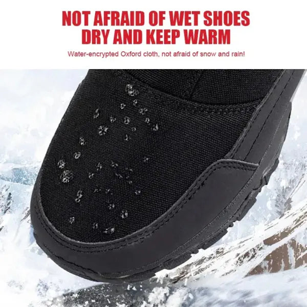 Men’s Winter Waterproof Insulated Shell Warm Inner Comfortable Outdoor Snow Boots