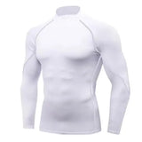 Men’s Mock Turtleneck Compression Shirt - Quick-Dry Performance Rash Guard - Thermal Gym Base Layer & Athletic