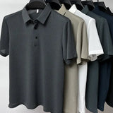 Mesh Ice Silk Short Sleeve T-shirt in All Sizes for Summer Comfort - None