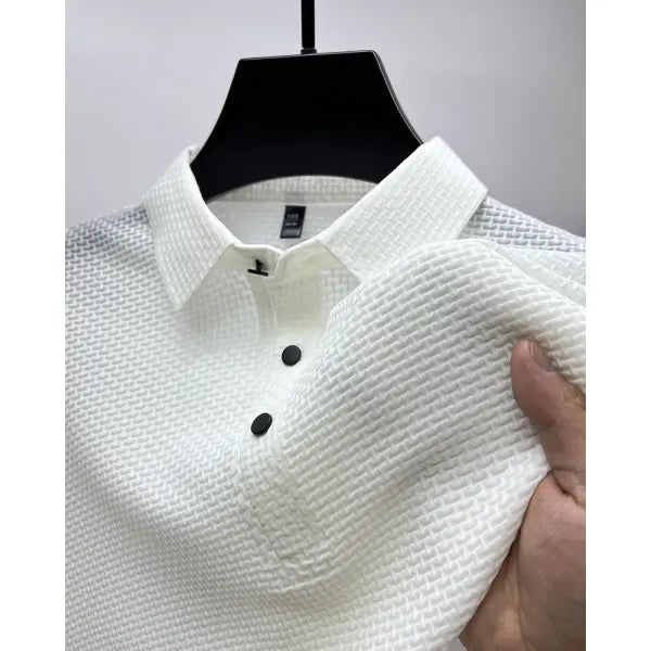 Mesh Ice Silk Short Sleeve T-shirt in All Sizes for Summer Comfort - White / L / 1pcs - None