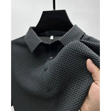 Mesh Ice Silk Short Sleeve T-shirt in All Sizes for Summer Comfort - Gray / L / 1pcs - None