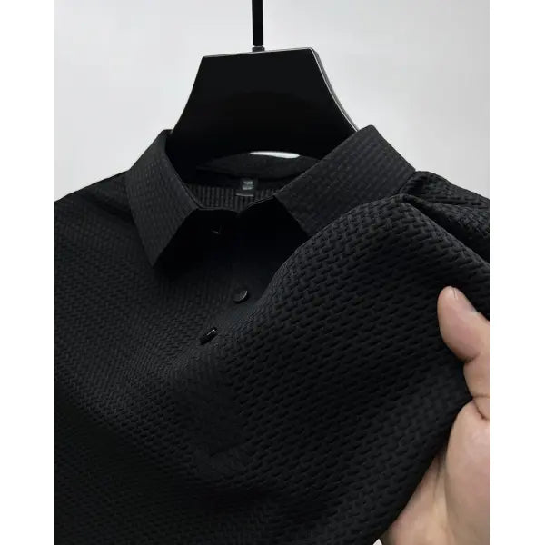 Mesh Ice Silk Short Sleeve T-shirt in All Sizes for Summer Comfort - Black / L / 1pcs - None