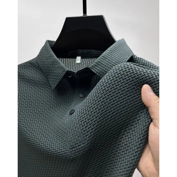 Mesh Ice Silk Short Sleeve T-shirt in All Sizes for Summer Comfort - Gray Green / L / 1pcs - None