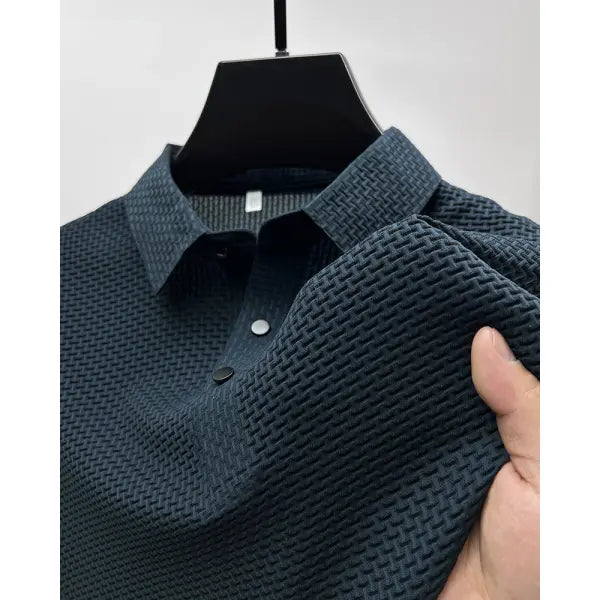 Mesh Ice Silk Short Sleeve T-shirt in All Sizes for Summer Comfort - Haqing / L / 1pcs - None