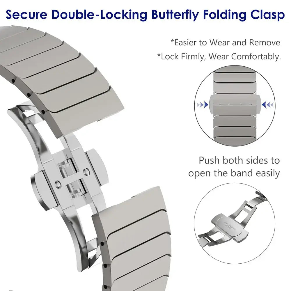 Stainless Steel Apple Watch Ultra Metal Band Business Style