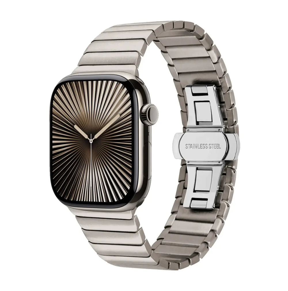 Stainless Steel Apple Watch Ultra Metal Band Business Style - Titanium / SE3 44 42 44 45 49mm