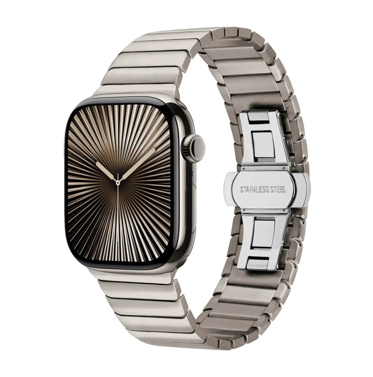 Stainless Steel Apple Watch Ultra Metal Band Business Style - Titanium / SE3 44 42 44 45 49mm