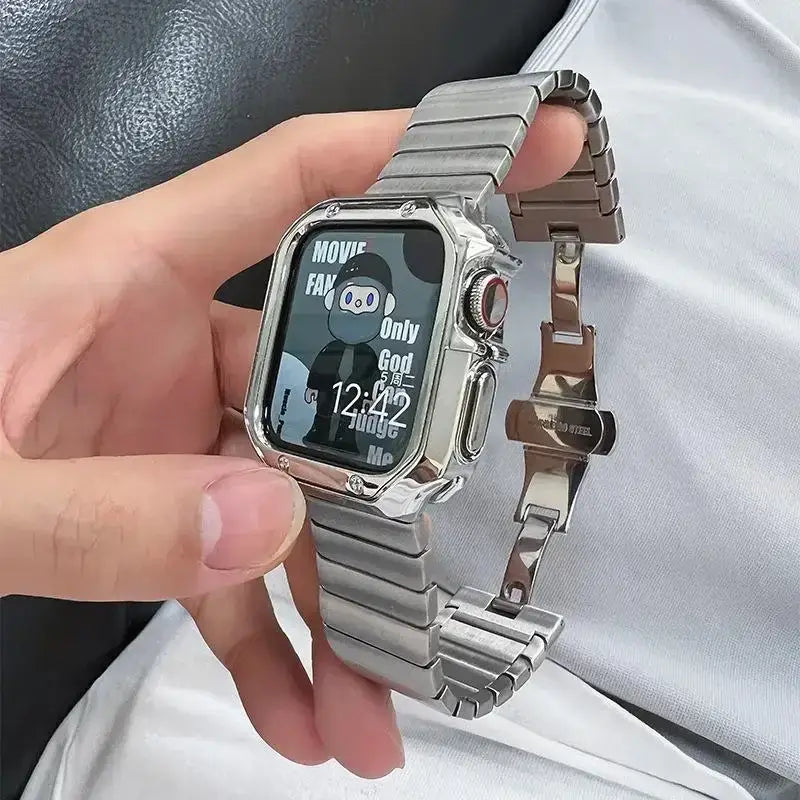 Stainless Steel Apple Watch Ultra Metal Band Business Style