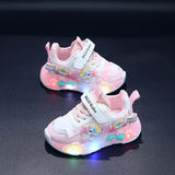 Rainbow Pony Running Shoes Pink Toddler Soft Soles