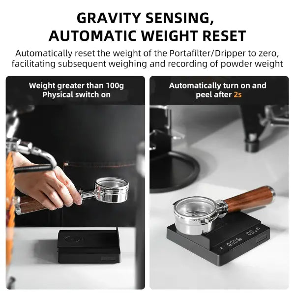 MHW-3BOMBER Digital Kitchen Coffee Scale High Precision Cyclic Rechargeable Espresso Electronic Scale Home Barista