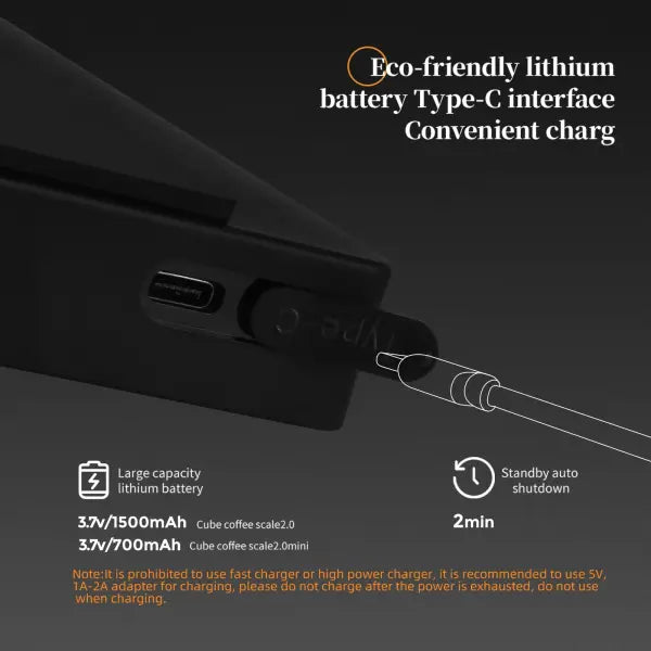 MHW-3BOMBER Digital Kitchen Coffee Scale High Precision Cyclic Rechargeable Espresso Electronic Scale Home Barista