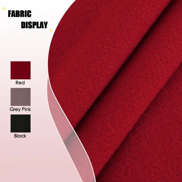 Mia Muse Women's Winter Coat - Solid Color Lapel Button-Up Work Coat & Valentine's Gift - Himpall