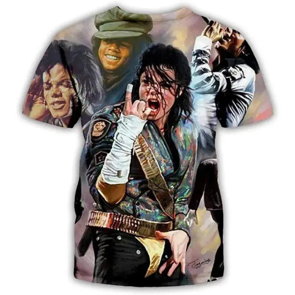 Michael Jackson Harajuku Streetwear Cotton Tee Retro Hip Hop Style - 1 / XXL