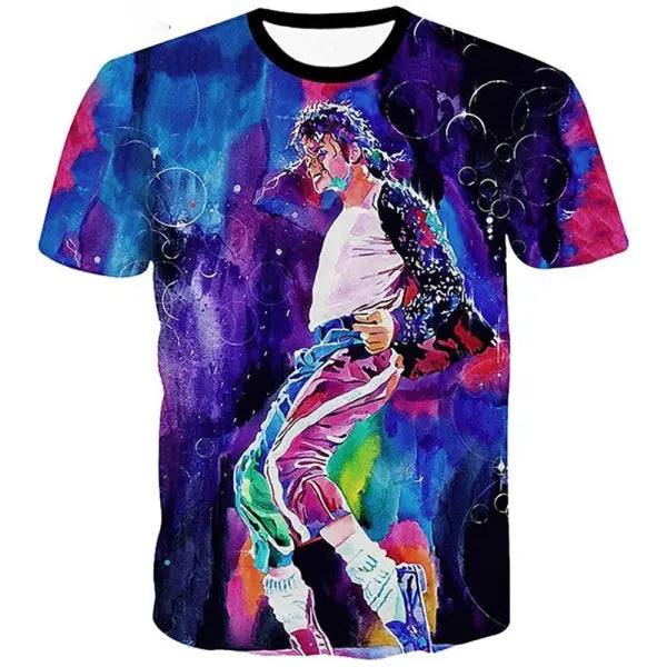 Michael Jackson Harajuku Streetwear Cotton Tee Retro Hip Hop Style - 13 / 130