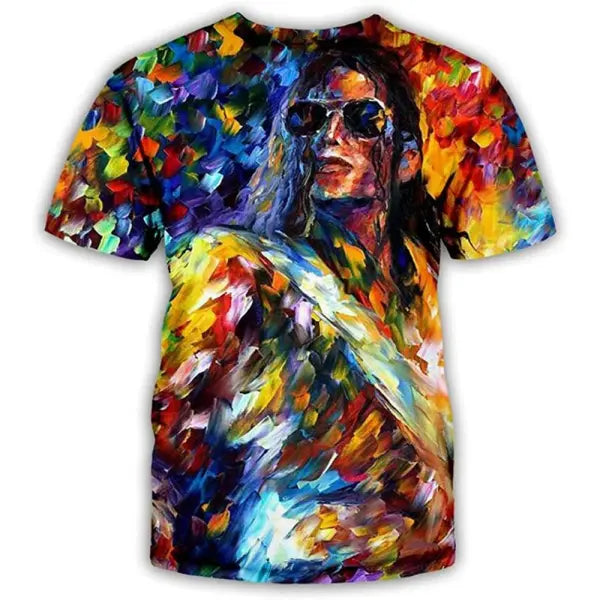 Michael Jackson Harajuku Streetwear Cotton Tee Retro Hip Hop Style - 14 / L