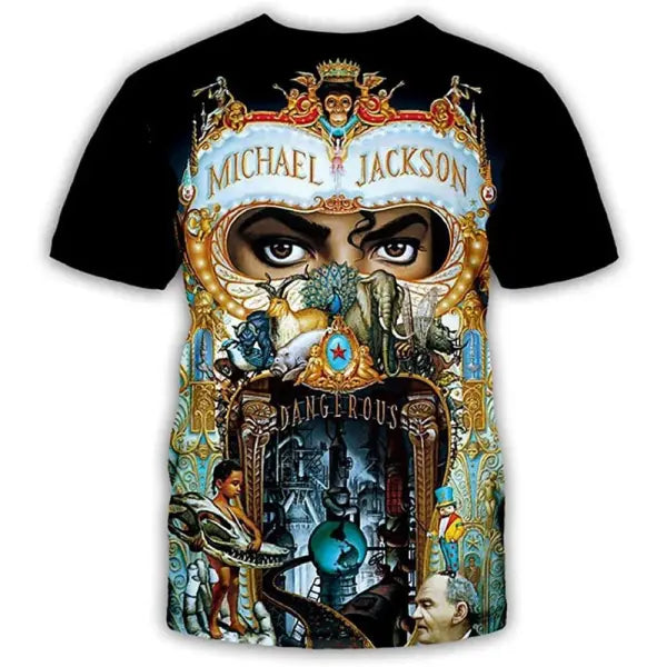 Michael Jackson Harajuku Streetwear Cotton Tee Retro Hip Hop Style - 2 / 150