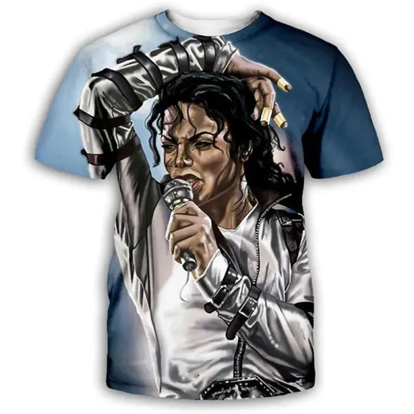 Michael Jackson Harajuku Streetwear Cotton Tee Retro Hip Hop Style - 3 / S