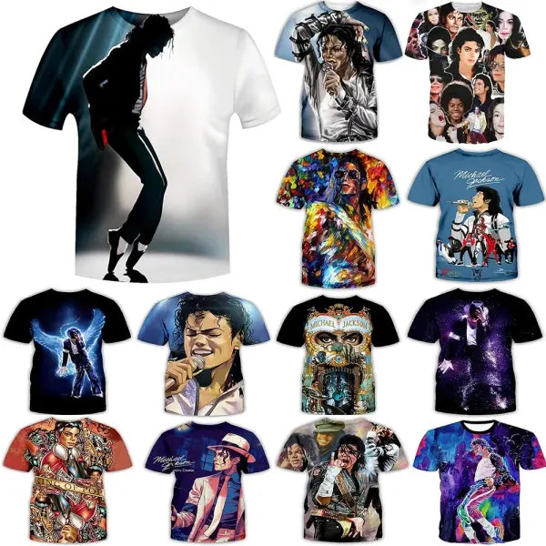 Michael Jackson Harajuku Streetwear Cotton Tee Retro Hip Hop Style
