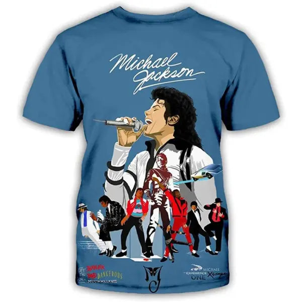 Michael Jackson Harajuku Streetwear Cotton Tee Retro Hip Hop Style - 4 / 150