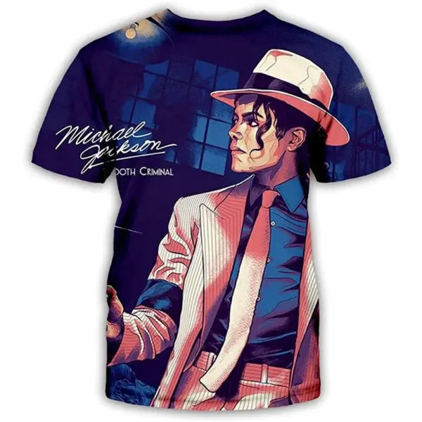 Michael Jackson Harajuku Streetwear Cotton Tee Retro Hip Hop Style - 9 / 150