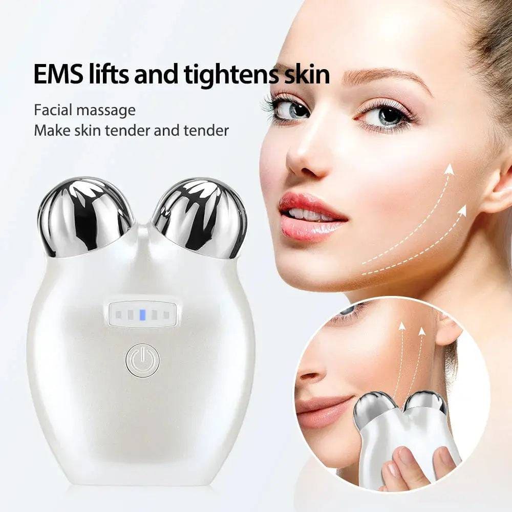 Microcurrent Face Lift Device 3D Roller Massager. Skin Rejuvenation