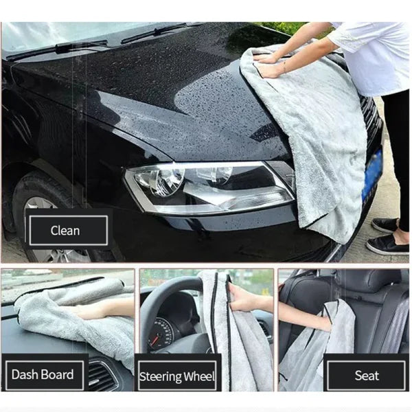 Microfiber Auto Wash Towel - Super Absorbent Car Cleaning