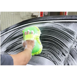 Microfiber Car Washer Sponge Cleaning Car Care Detailing Brushes Washing Towel Auto Gloves Styling Accessories - green